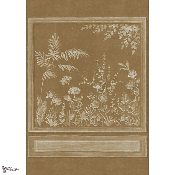 Trianon Metal behang-Casamance-Mordore-Set-Selected Wallpapers-Interiors