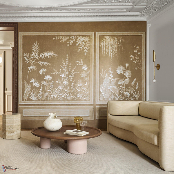 Trianon Metal behang-Casamance-Selected Wallpapers-Interiors