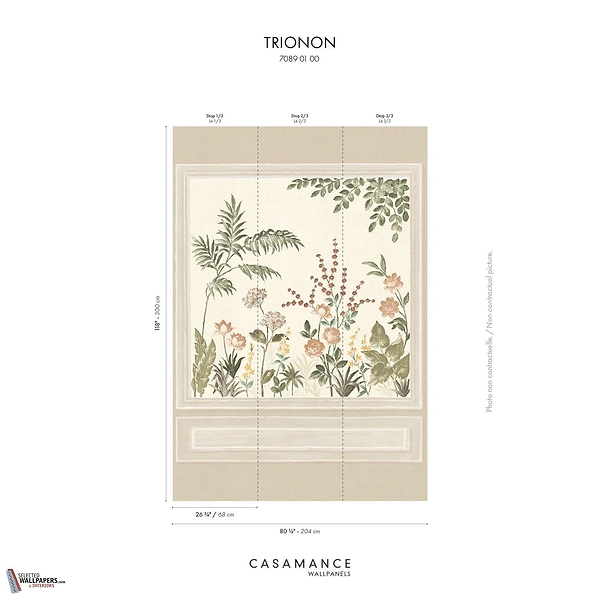 Trianon behang-Casamance-Selected Wallpapers-Interiors