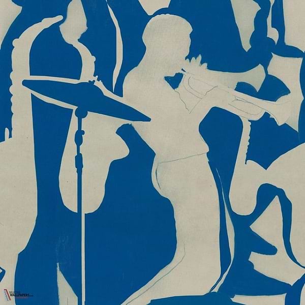 Tripping behang-Mind the Gap-Blue-Rol-Selected Wallpapers-Interiors