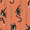 Troop behang-House of Hackney-wallpaper-tapete-Salamander Orange-200 cm-Selected-Wallpapers-Interiors