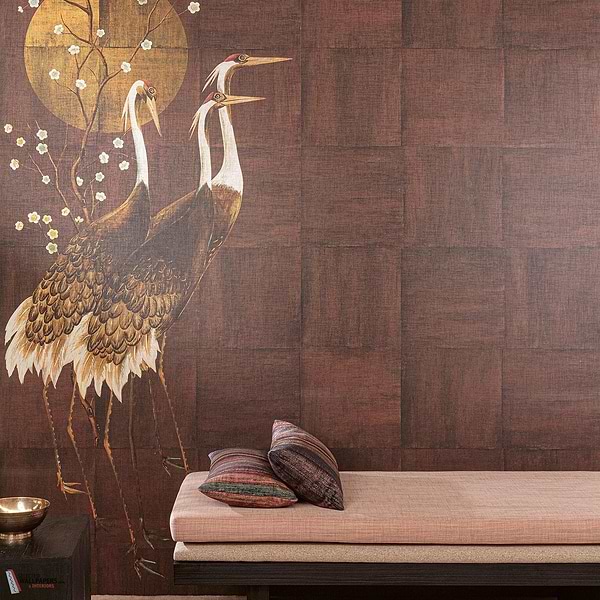 Tsuro behang-Masureel-Selected Wallpapers-Interiors