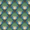 Tulip and Bird-behang-tapete-wallpaper-Morris & Co-Goblin Green & Raven-Rol-Selected-Wallpapers-Interiors