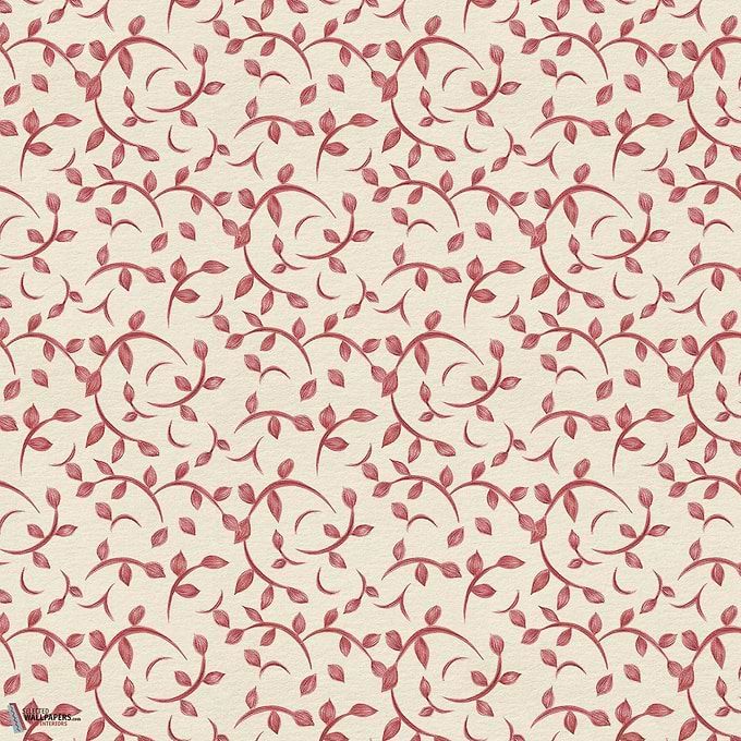 Twig behang-Coordonne-Red-Non Woven-Rol-Selected Wallpapers-Interiors