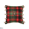 Tyrolean Plaid Kussen-Mind the Gap-Kissen-Cushion-Green/Red-50 x 50 cm-Selected Interiors