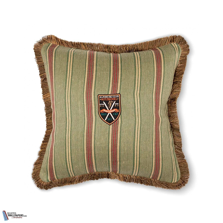 Tyrolean Stripes Kussen-Mind the Gap-Kissen-Cushion-Green/Red-50 x 50 cm-Selected Interiors