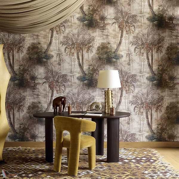 Ubari behang-Pierre Frey-Selected Wallpapers-Interiors