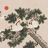 Ukiyo-Coordonne-wallpaper-Rose-Non Woven-Selected-Wallpapers-Interiors