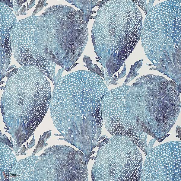 Under the sea behang-Thibaut-Turquoise and plum-Rol-Selected Wallpapers-Interiors
