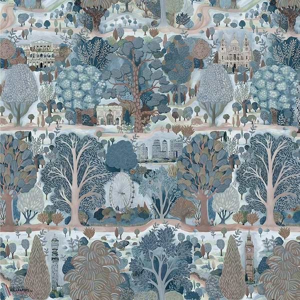 Utopia behang-House of Hackney-Autumn-200 cm-Rol-Selected Wallpapers-Interiors