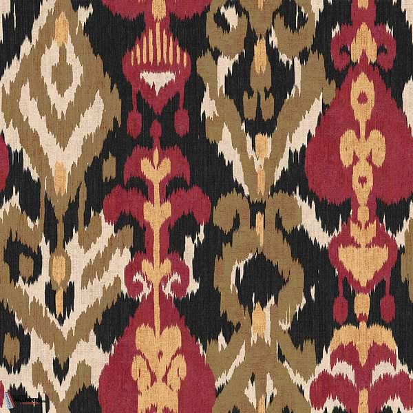Uzbek behang-Coordonne-Black-Non Woven-Rol-Selected Wallpapers-Interiors