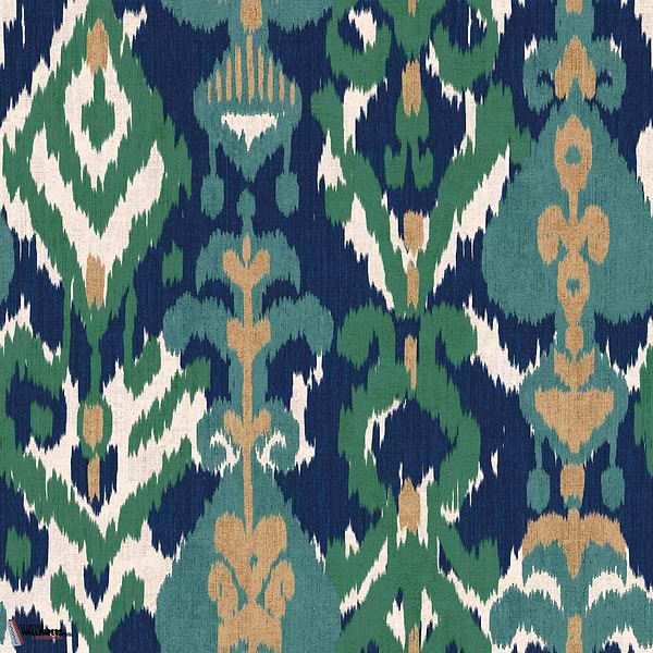 Uzbek behang-Coordonne-Green-Non Woven-Rol-Selected Wallpapers-Interiors