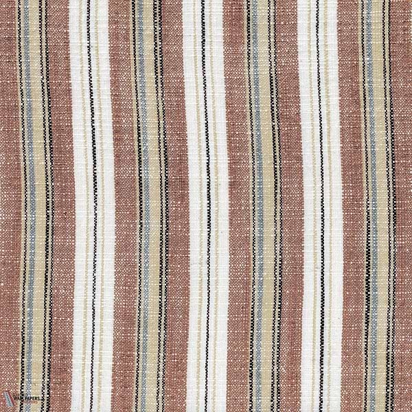 Vagabond stof-Casamance-Terracotta-Meter (M1)-Selected Wallpapers-Interiors