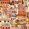 Valldemossa wallpaper in Sunrise van Coordonne