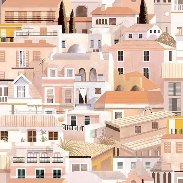 Valldemossa wallpaper in Midday van Coordonne