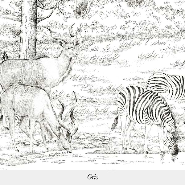 Vallee du Rift-Isidore Leroy-wallpaper-behang-Tapete-wallpaper-Gris-Non Woven-Selected Wallpapers