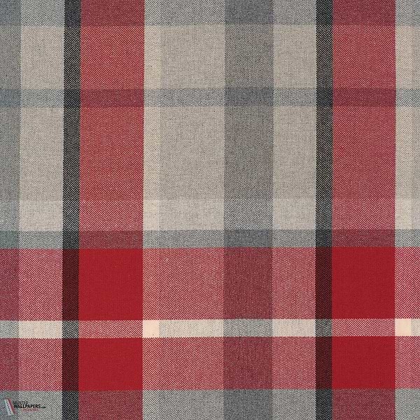Vanoise stof-Casamance-fabric-Rouge carmin-Meter (M1)-Selected-Wallpapers-Interiors