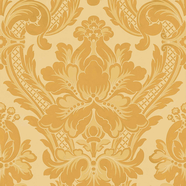Venetian Damask behang-Coordonné-Mustard-Non Woven-Rol-Selected Wallpapers-Interiors