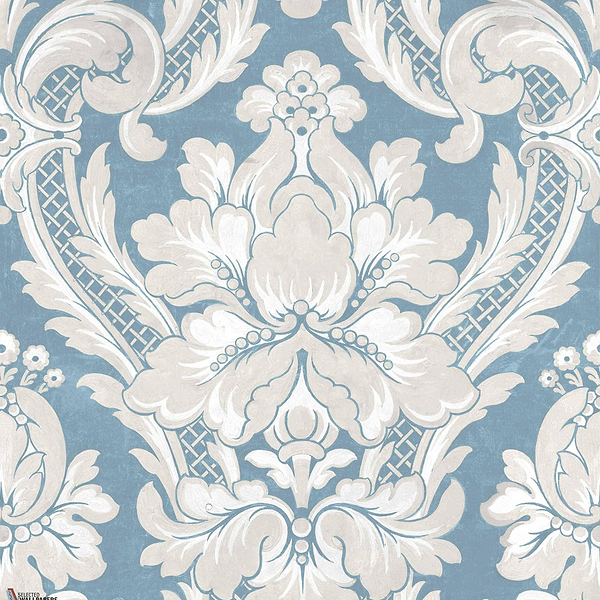 Venetian Damask behang-Coordonné-Sapphire-Non Woven-Rol-Selected Wallpapers-Interiors