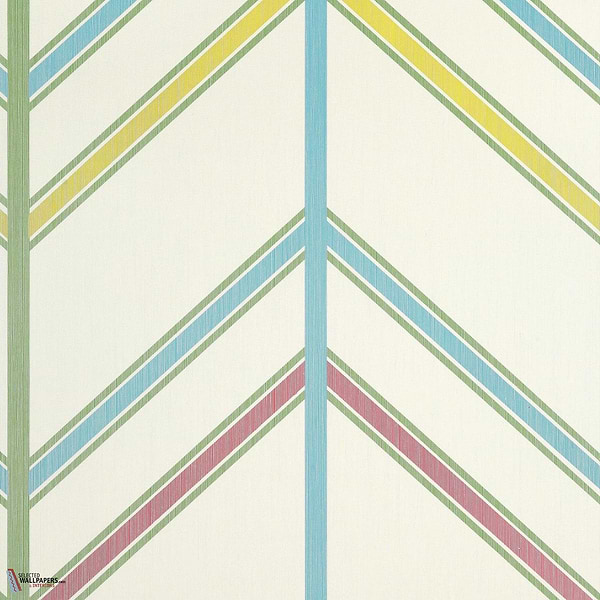 Ventura behang-Thibaut-Pink and Green-Rol-Selected Wallpapers-Interiors