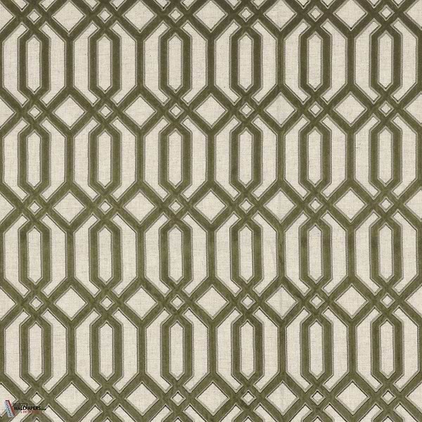 Vibrations stof-Casamance-Vert-Meter (M1)-Selected Wallpapers-Interiors