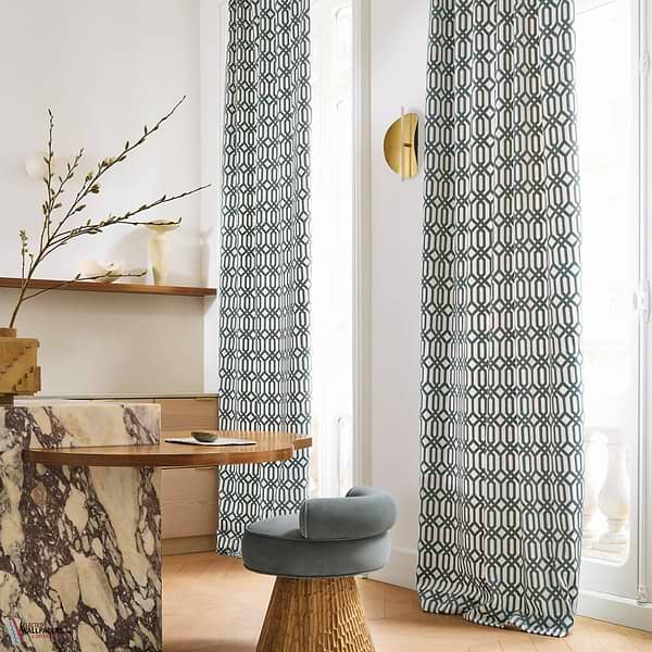 Vibrations stof-Casamance-Selected Wallpapers-Interiors