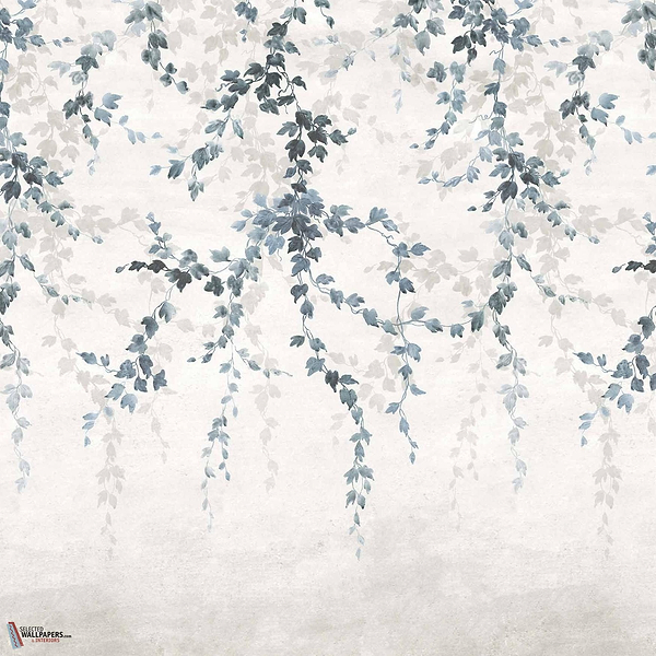 Vine Shadow behang-Coordonne-Blue-Non Woven-M2-Selected Wallpapers-Interiors