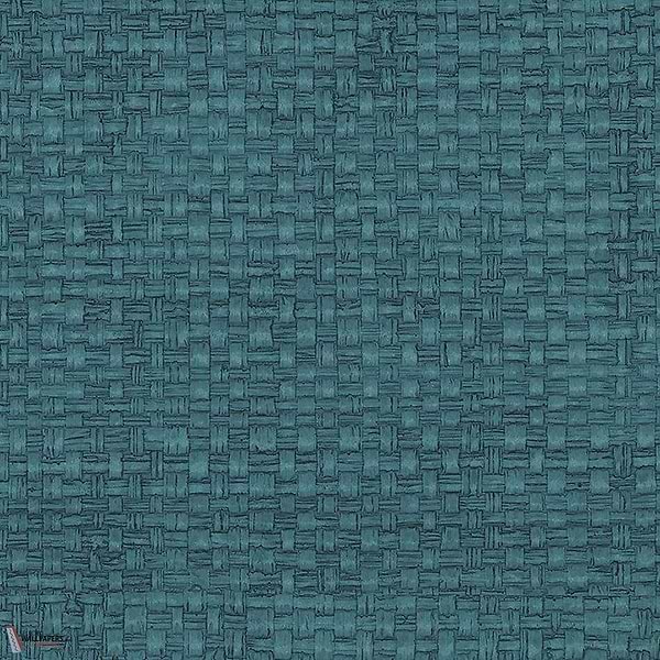 Vinyl Madagascar Raffia-Phillip Jeffries-wallpaper-behang-Tapete-wallpaper-Emerald Sea-Rol-Selected Wallpapers