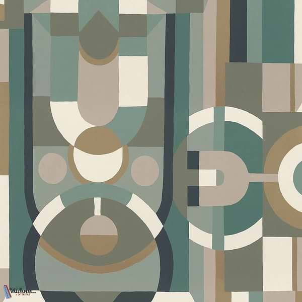 Vitrail-Casamance-wallpaper-behang-Tapete-wallpaper-Celadon/Kaki-Rol-Selected Wallpapers