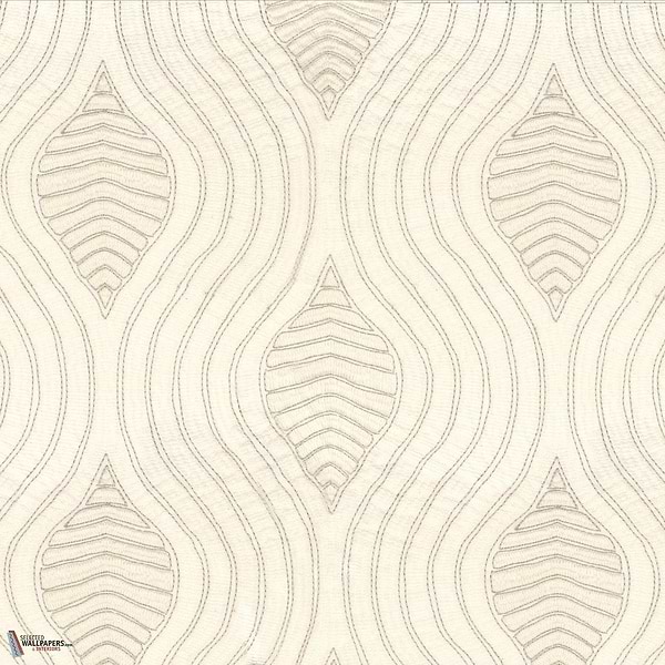 Volute stof-Casamance-Écru-Meter (M1)-Selected Wallpapers-Interiors