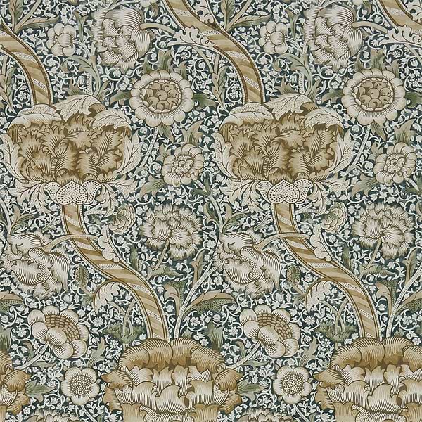 Wandle wallpaper in Forest/Mustard van Morris & Co