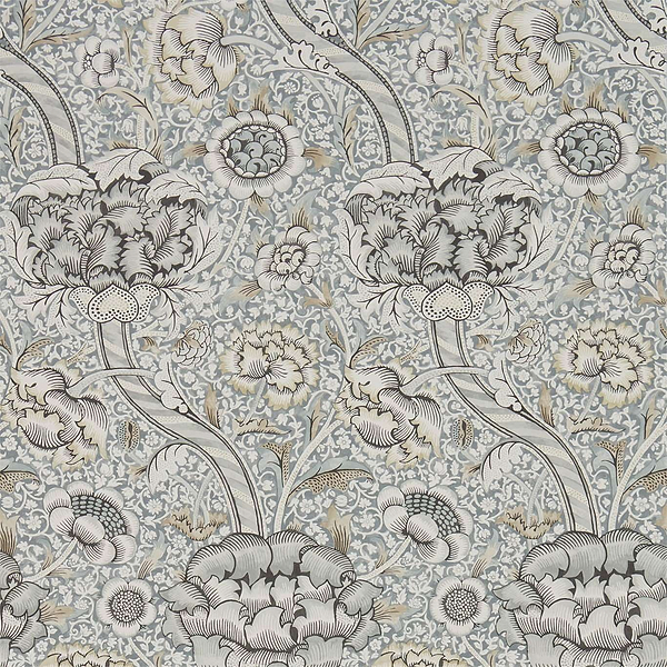 Wandle wallpaper in Grey/Stone van Morris & Co