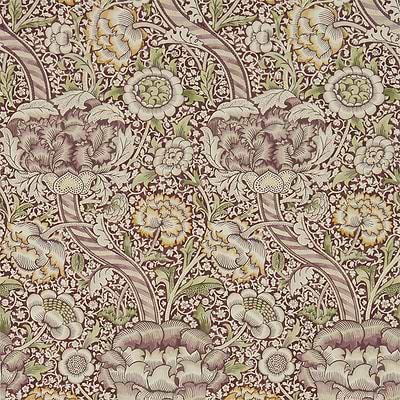 Wandle wallpaper in Wine/Saffron van Morris & Co