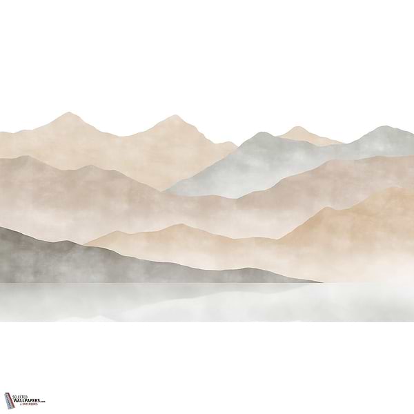 Warm Lake behang-Les Dominotiers-Abstract-Non Woven (70 cm)-M2-Selected Wallpapers-Interiors