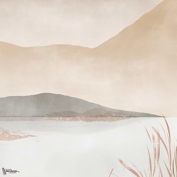 Warm Lake behang-Les Dominotiers-Selected Wallpapers-Interiors