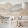 Warm Lake behang-Les Dominotiers-Selected Wallpapers-Interiors