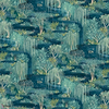 Water Garden behang-Les Dominotiers-Green & blue-Non Woven 70 cm-M2-Selected Wallpapers-Interiors