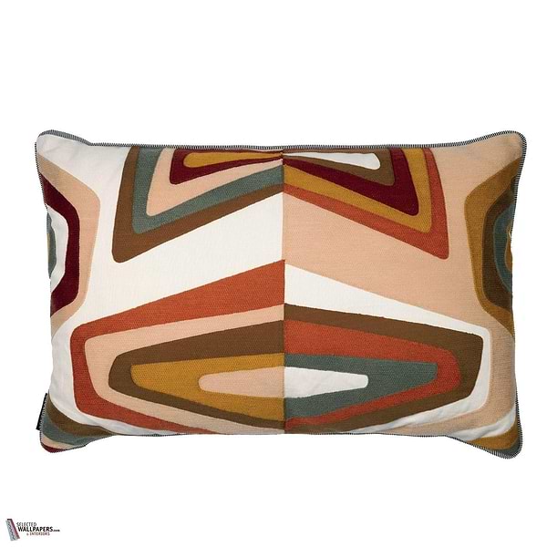 West Dream kussen-Casamance-Orange Brule Ocre-40 x 60 cm-Selected Wallpapers-Interiors