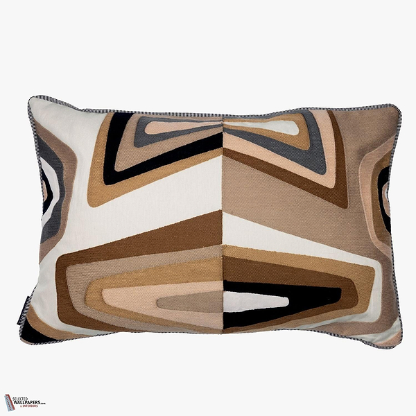 West Dream kussen-Casamance-Praline Noir-40 x 60 cm-Selected Wallpapers-Interiors