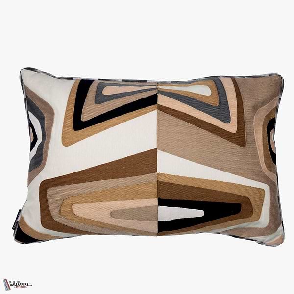 West Dream kussen-Casamance-Praline Noir-40 x 60 cm-Selected Wallpapers-Interiors