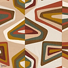West Dream stof-Casamance-Orange brûlé ocre-Meter (M1)-Selected Wallpapers-Interiors
