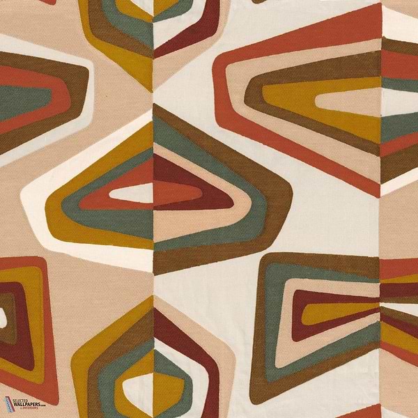 West Dream stof-Casamance-Orange brûlé ocre-Meter (M1)-Selected Wallpapers-Interiors