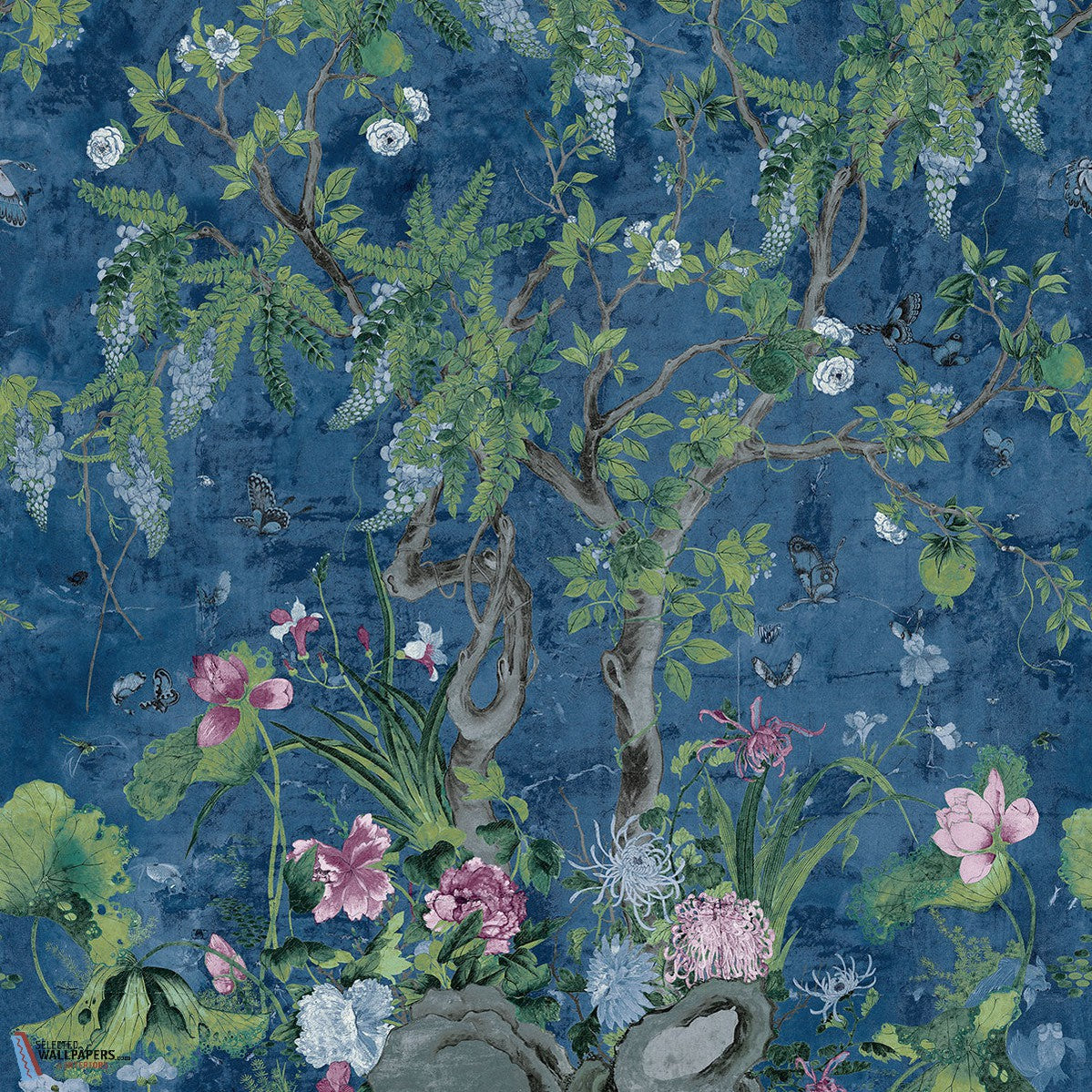 集英社 - wisteria Wild Wisteria Mural wallpaper Thibaut | Wallpaper Wild