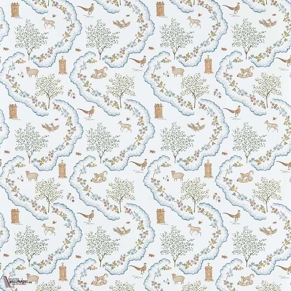 Wildflower meadow behang-Sanderson-Going green-Rol-Selected Wallpapers-Interiors