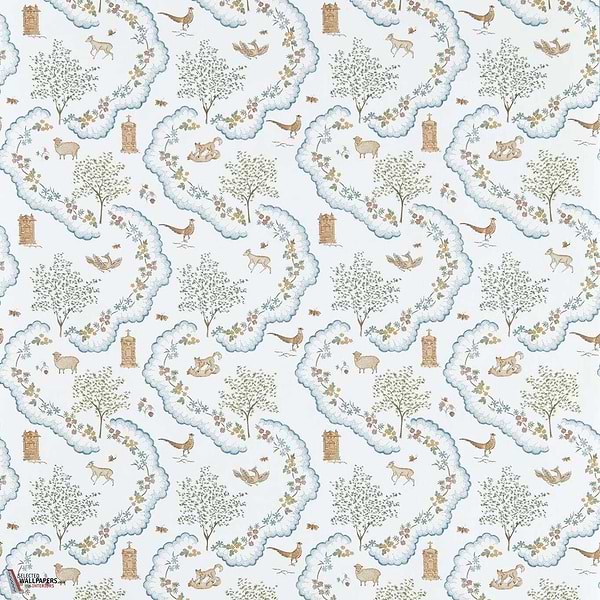 Wildflower meadow behang-Sanderson-Going green-Rol-Selected Wallpapers-Interiors