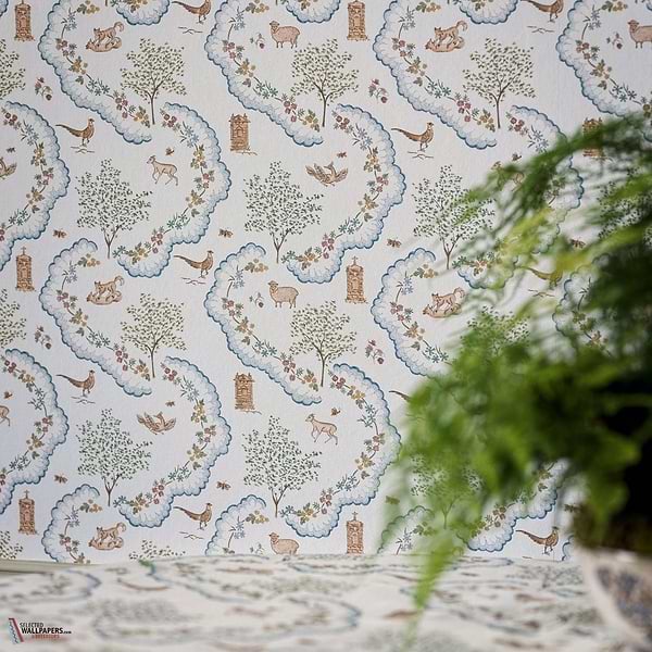 Wildflower meadow behang-Sanderson-Selected Wallpapers-Interiors