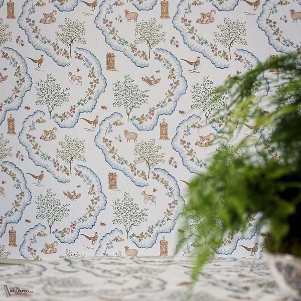 Wildflower meadow behang-Sanderson-Selected Wallpapers-Interiors