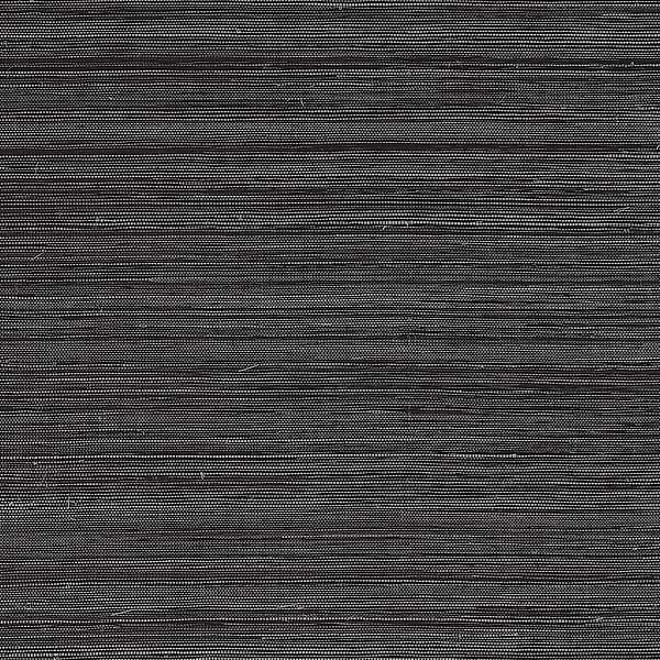 Windward Sisal-Thibaut-Black-Rol-Selected-Wallpapers-Interiors