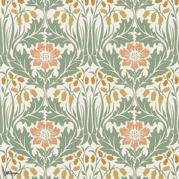 Woodbell & Anemone behang-Morris & Co-Rose/Sage-Rol-Selected Wallpapers-Interiors