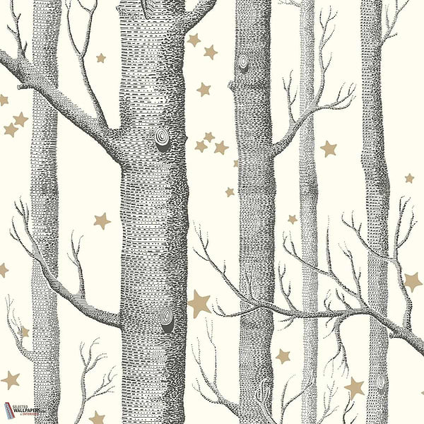 Woods & Stars behang-Cole & Son-Black & White-Rol-Selected Wallpapers-Interiors